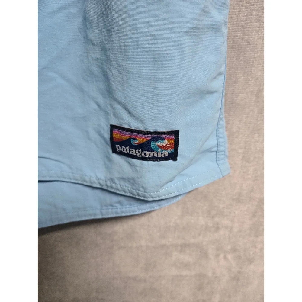 Patagonia Wavefarer Board Shorts Mens 28 Light Blue Swim Trunks Nylon 8 Inseam